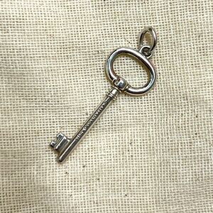 Tiffany & Co Sterling Silver Oval Key Pendant